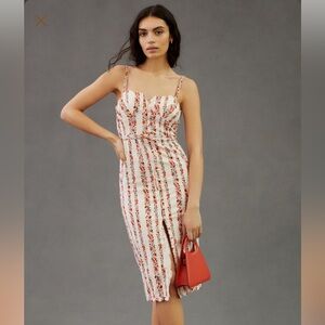 Anthropologie Sweetheart Midi Dress Sz 4